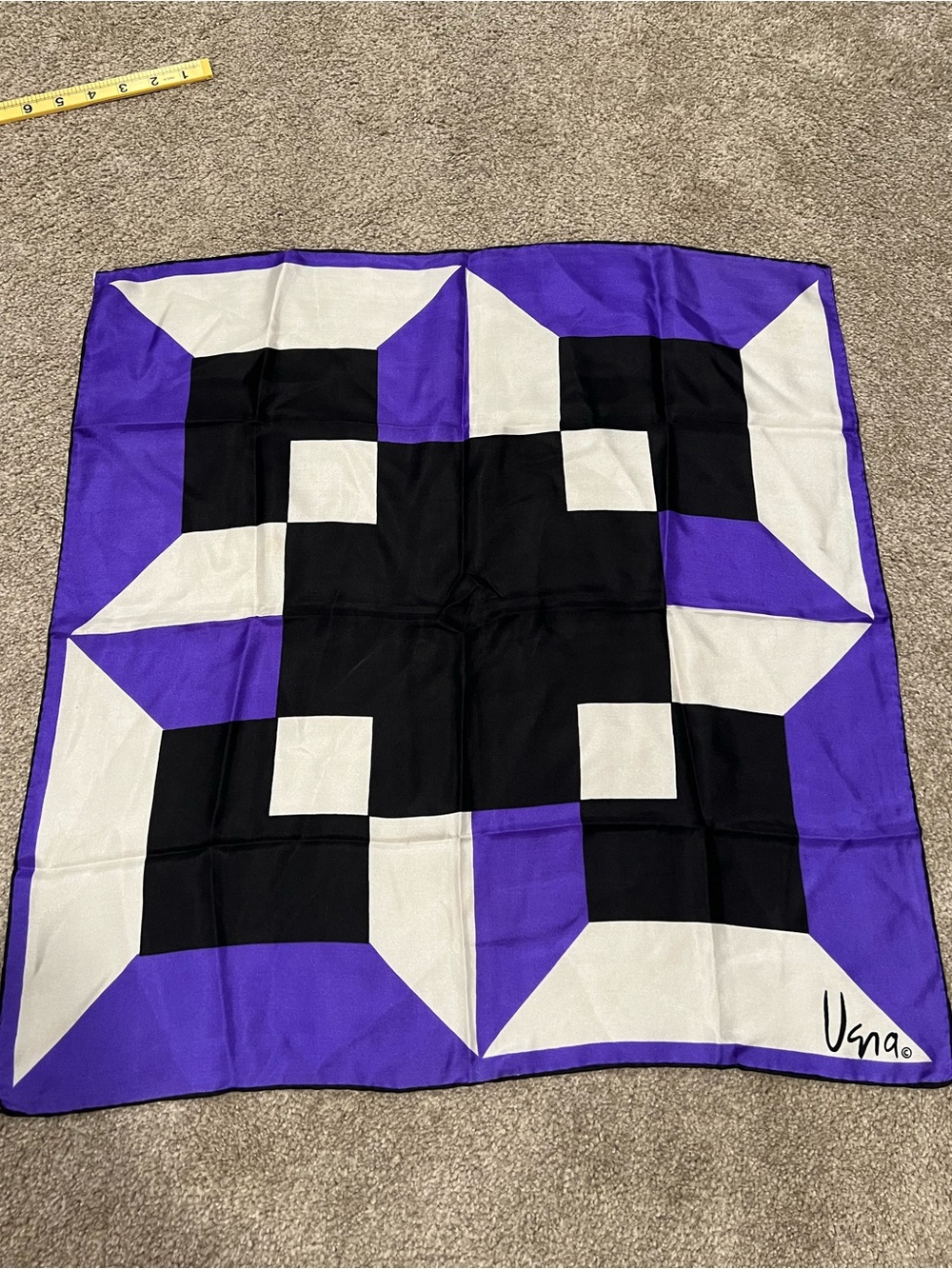 Vintage Vera Colorblock Silk Scarf